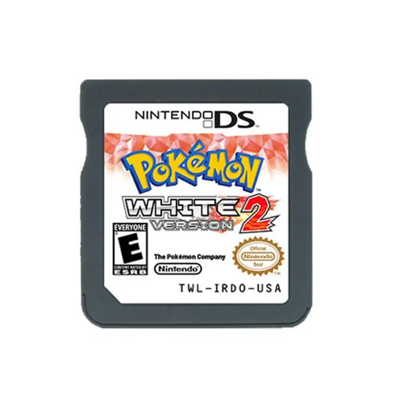 Anime Cartoon Pokemon Nds Game Card Black 2/white 2 Platinum Silver Soul Series Collection No Box English Game Gift for Boys