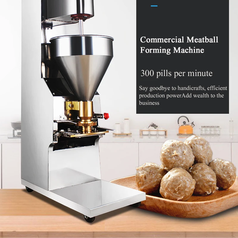 Meatball-Maker Forming Machine High Speed Beater Fish Beef Pork Balls Blender Granulator Kitchen Equipment Commercial