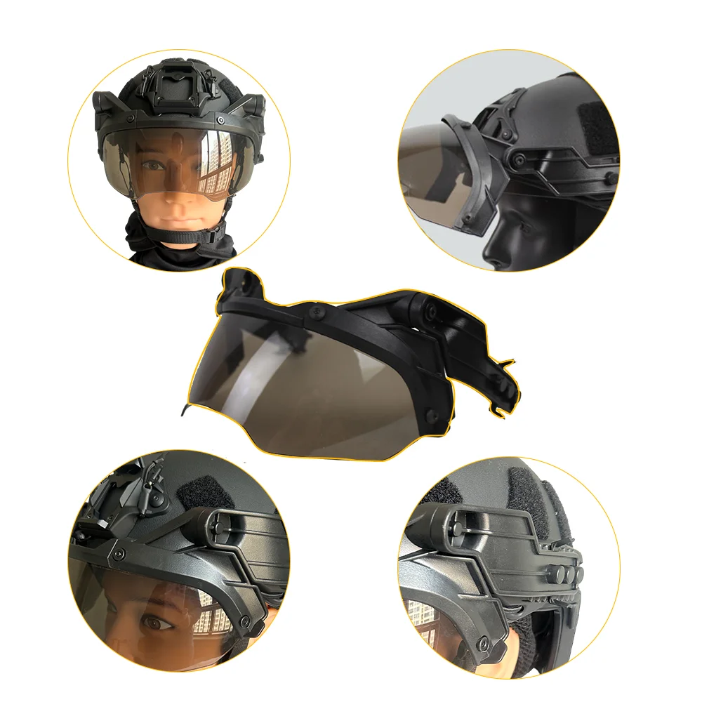 Casco táctico SF rápido con máscara y suspensión tipo Wendy Airsoft - imagen 3