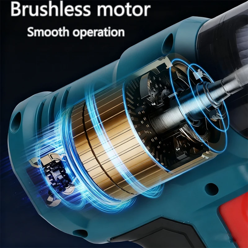 Wireless Vacuum cleaner Strong Suction Handheld Electric Vacuum Cleaner  for Makita for DeWalt/ Milwaukee/Bosch/Ryobi 14.4V-20V - view 3