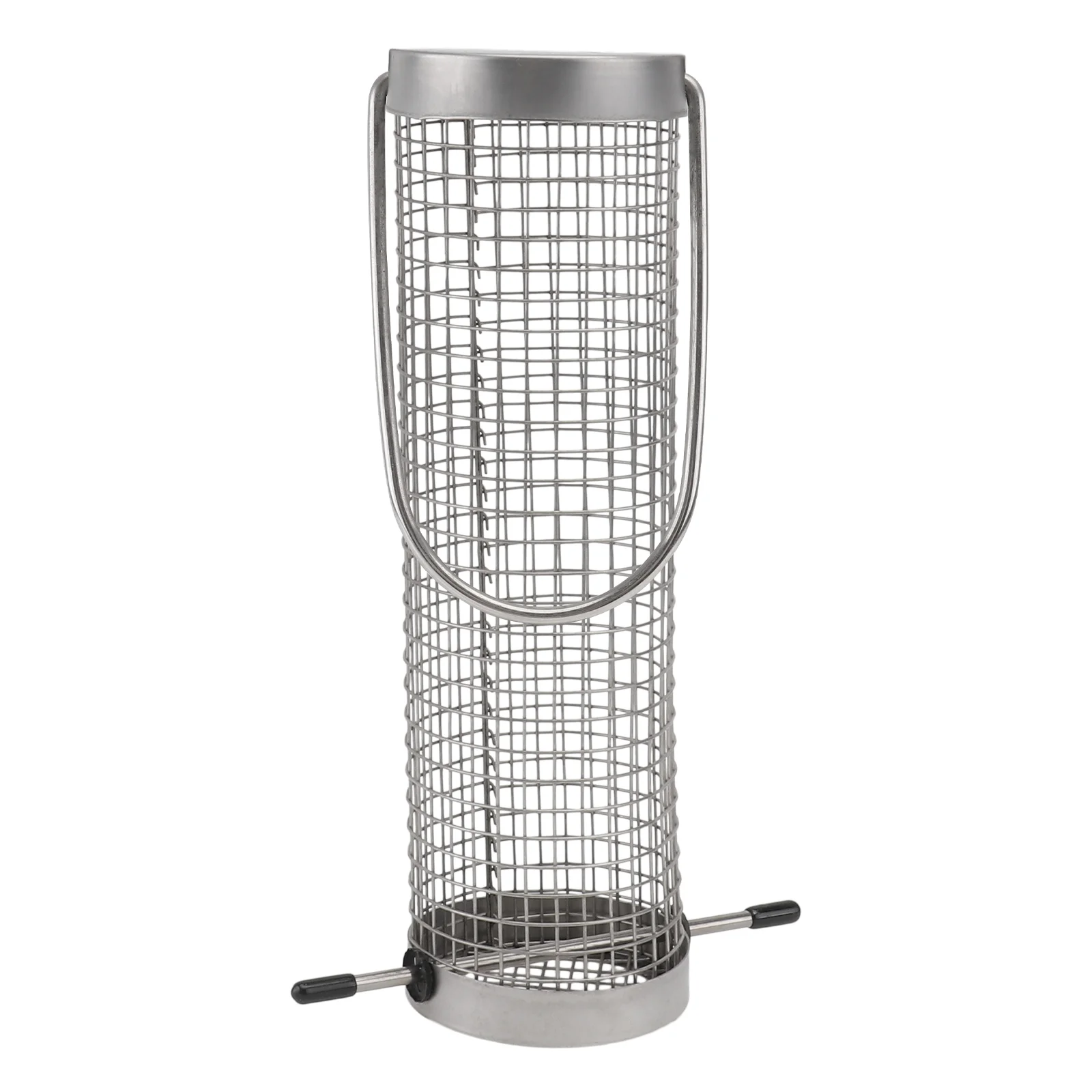 Alat pemberi makan burung Stainless Steel, mainan luar ruang perlengkapan luar ruangan wadah gantung