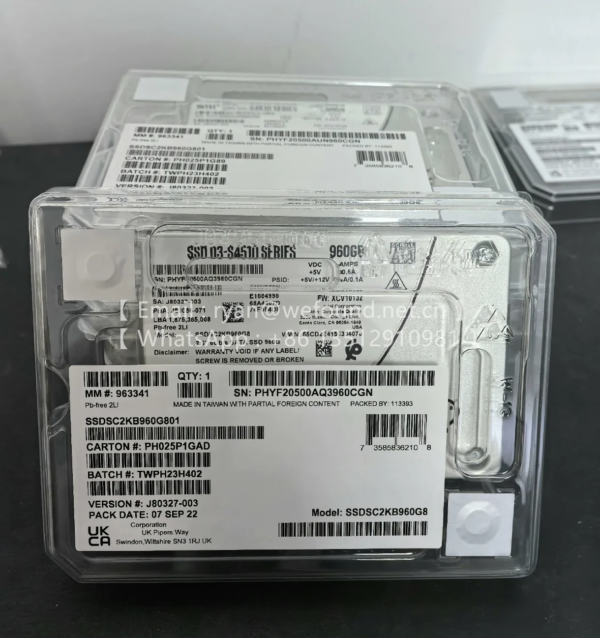 

S4510 960G SATA SSD SSDSC2KB960G8