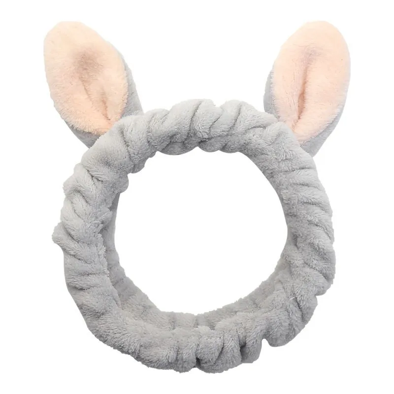 Headband For Washing Wash Face Rabbit makeup Hairbands Girls Elastic Holder Hair Strap Bands Ears Turban Hair Accessories