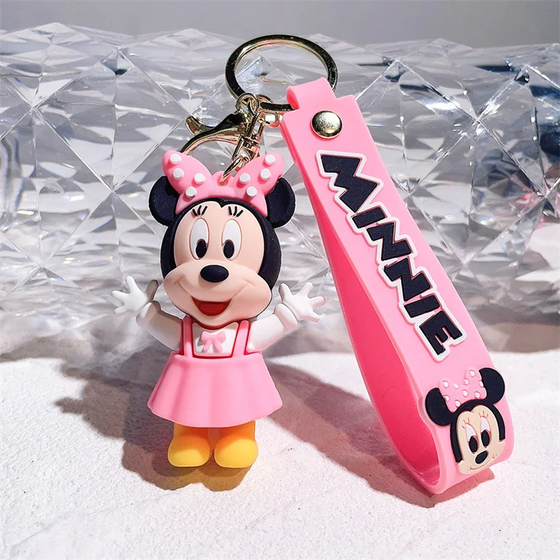 Szósta generacja Mickey Minnie pvc brelok para brelok kółko do kluczy wisząca dekoracja dekoracja ślubna