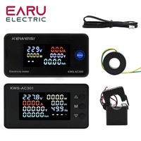 50-300V 20A 100A Mutilfunctional Led digital Display Voltmeter Ammeter Wattmeter kWh Frequency Energy Meter RS485 Power Meter