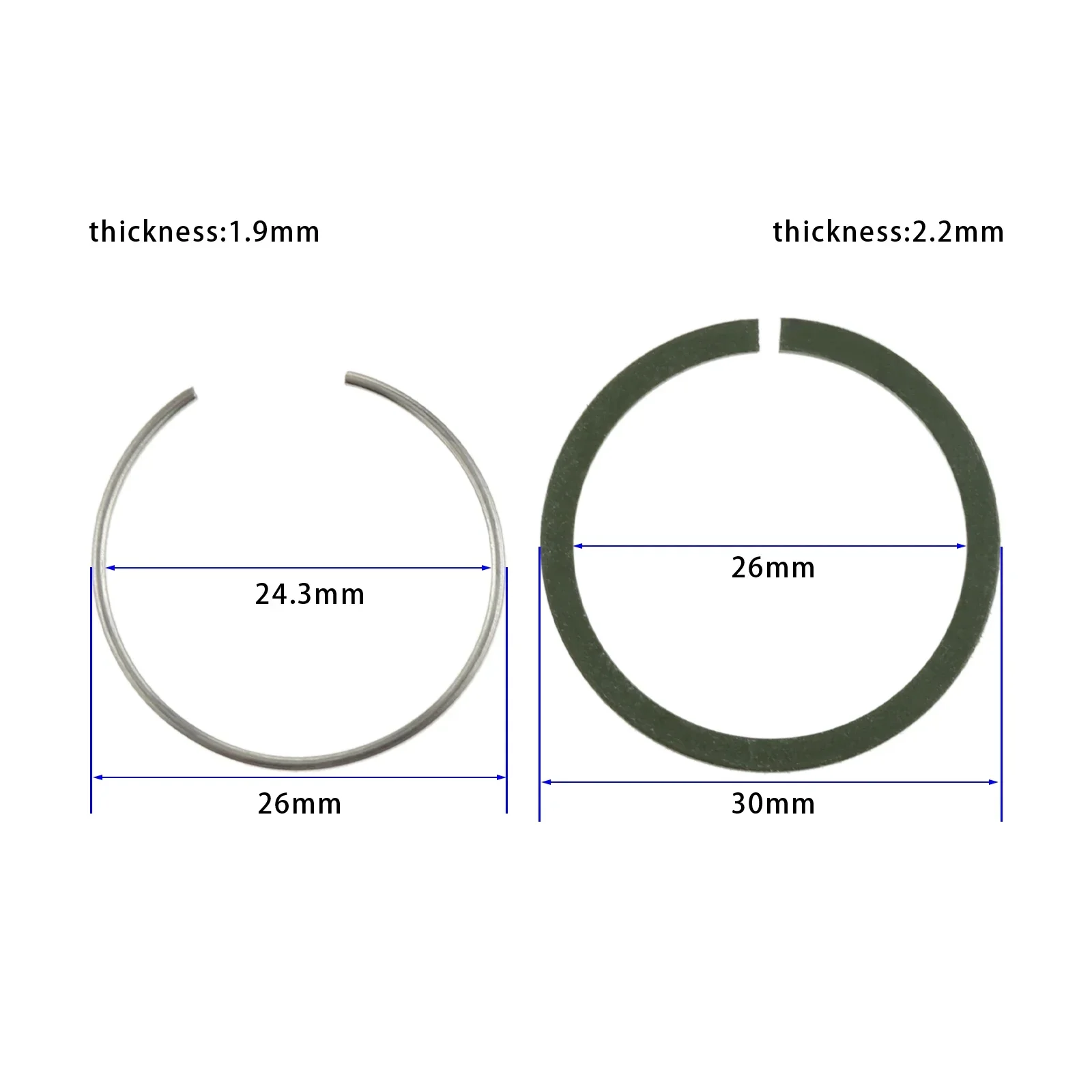 2 Chiếc Điện Chọn Vòng Piston Vòng Thép Bộ Phù Hợp Cho 0810 Điện Chọn Công Cụ Điện Phụ Kiện