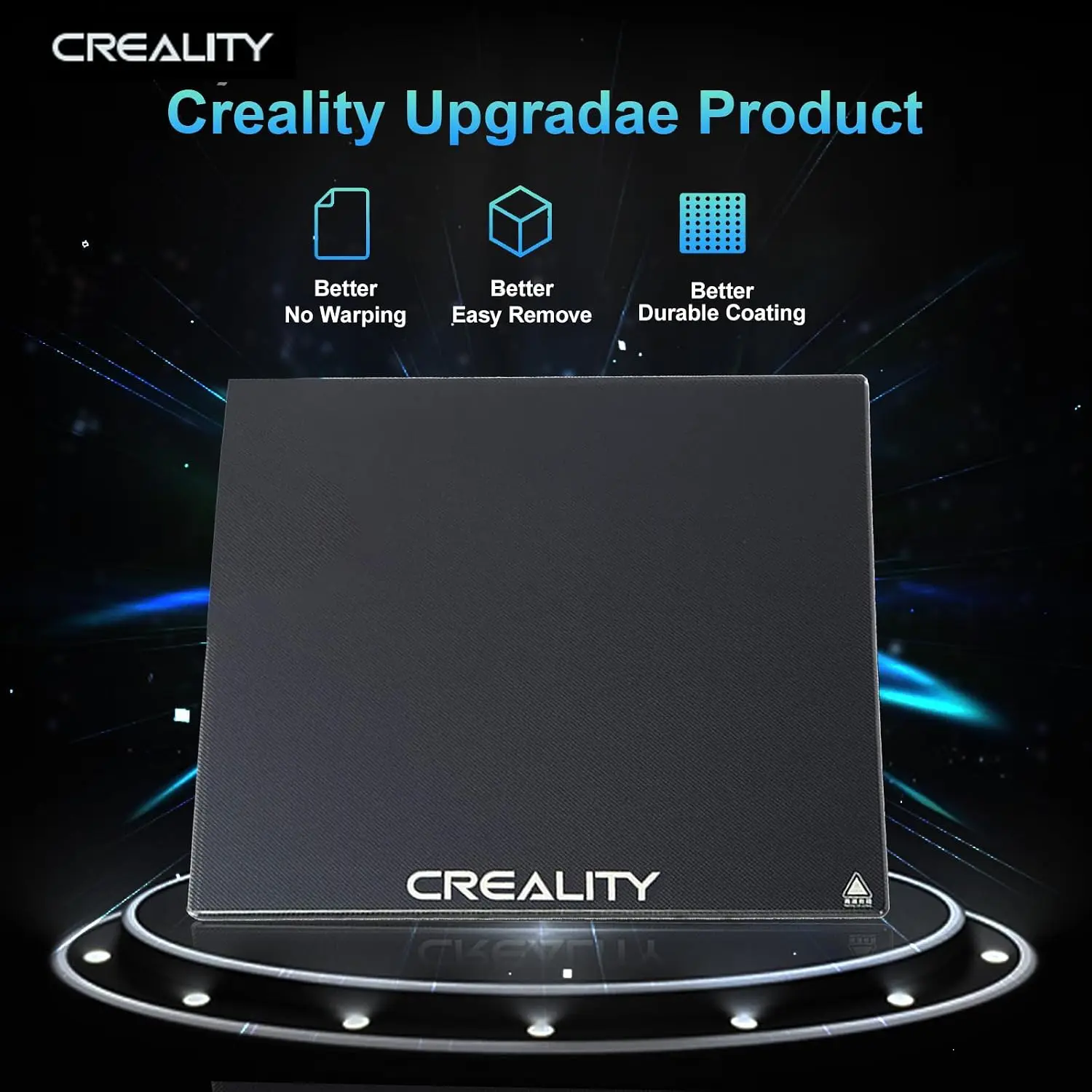 Creality Official Ender 3 Glass Bed 3D Printer High Hardness Tempered Glass Build Plate 235x235×4mm for Ender 5 Pro/Ender 3 Pro
