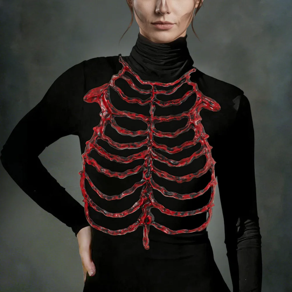 Halloween Hollow Skull Skeleton Suit Cosplay Skeleton Costume Party Performance Dress Props