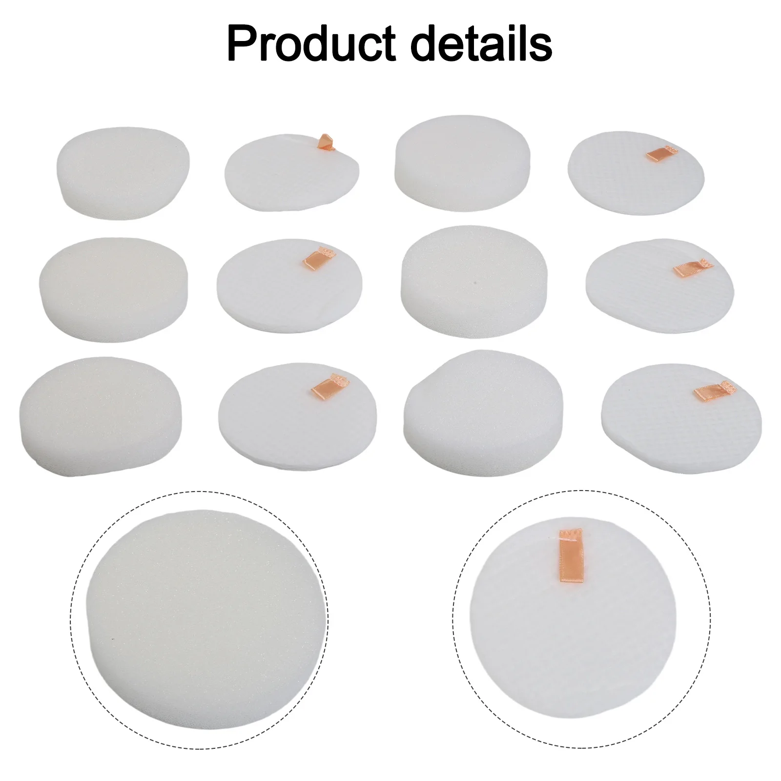 6 Sets Foam Felt Filter Kit for LVAC300 Cordless Vacuum Cleaner Compatible Pre Motor Filters for Maintaining Cleaning Power