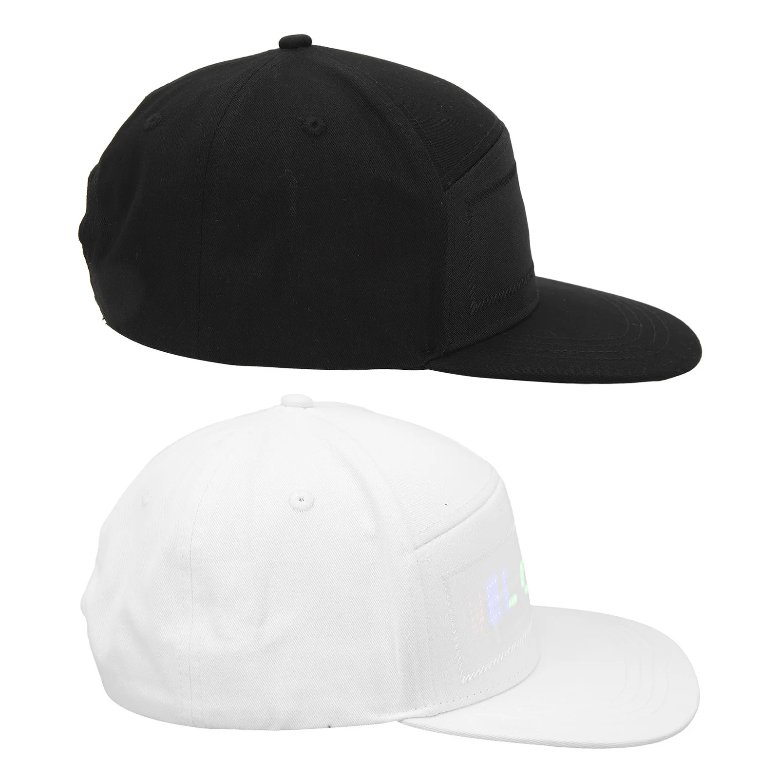 Cappello LED colorato modificabile con controllo APP Bluetooth programmabile per carnevale da concerto all'aperto