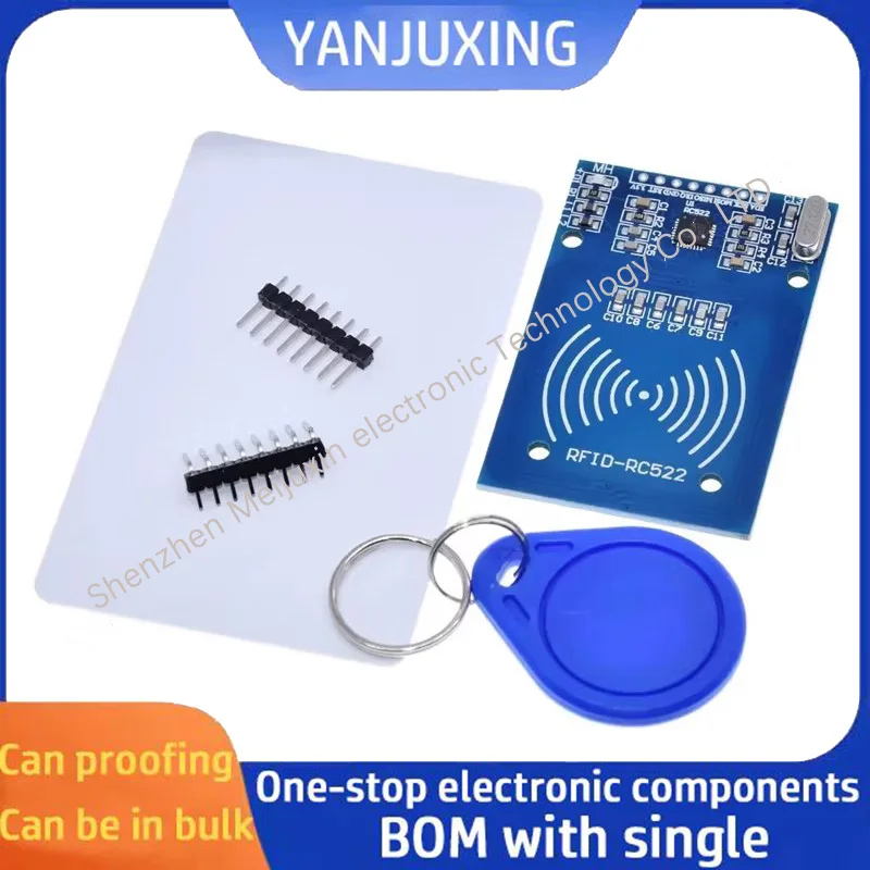 พวงกุญแจบัตร RFID RF IC 1ชิ้น/ล็อต RC522 MFRC-522ส่งการ์ด S50