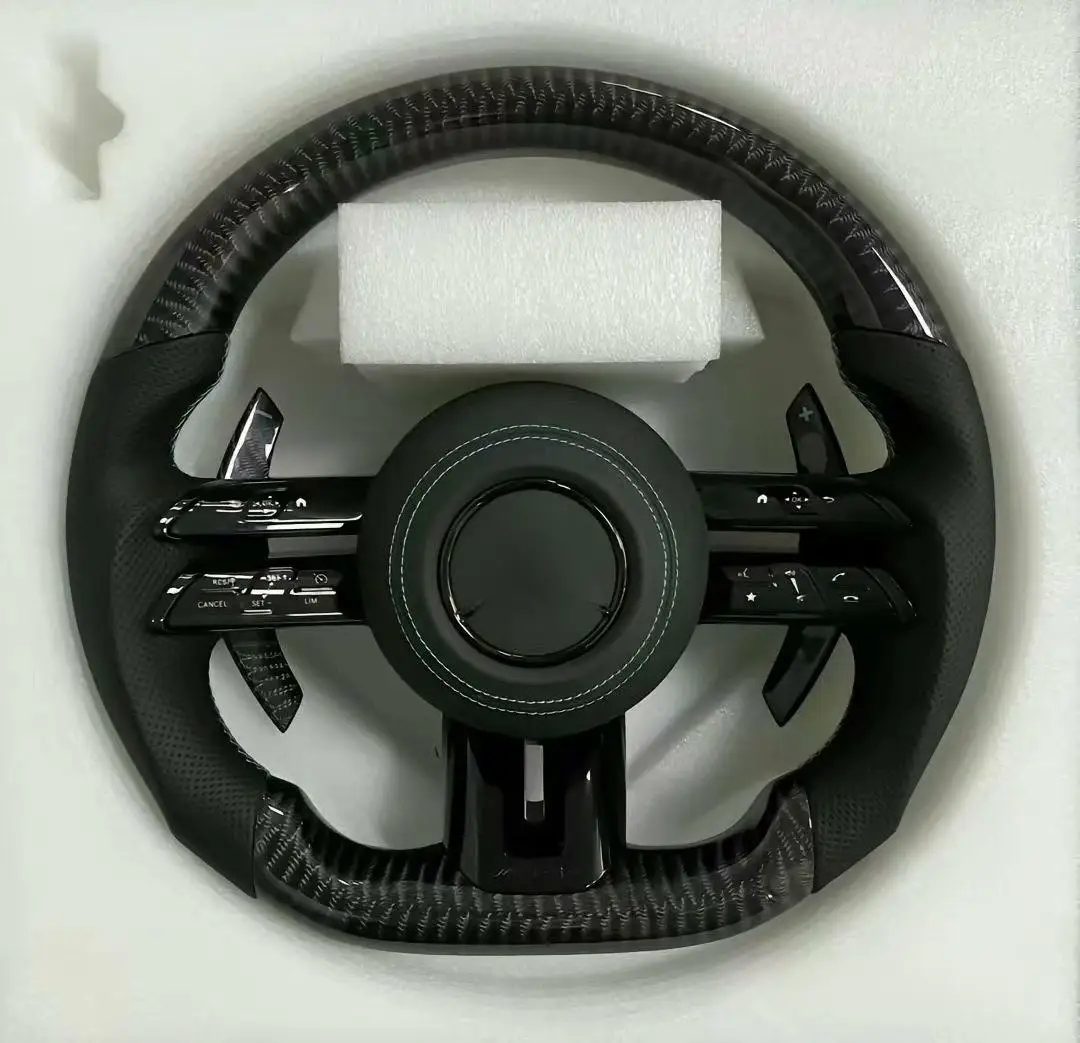 

For Customized Modified Steering Wheel For Mercedes-Benz W213 W204 W205 W211 W213 Carbon Fiber Sports LED Paddles Steering Wheel