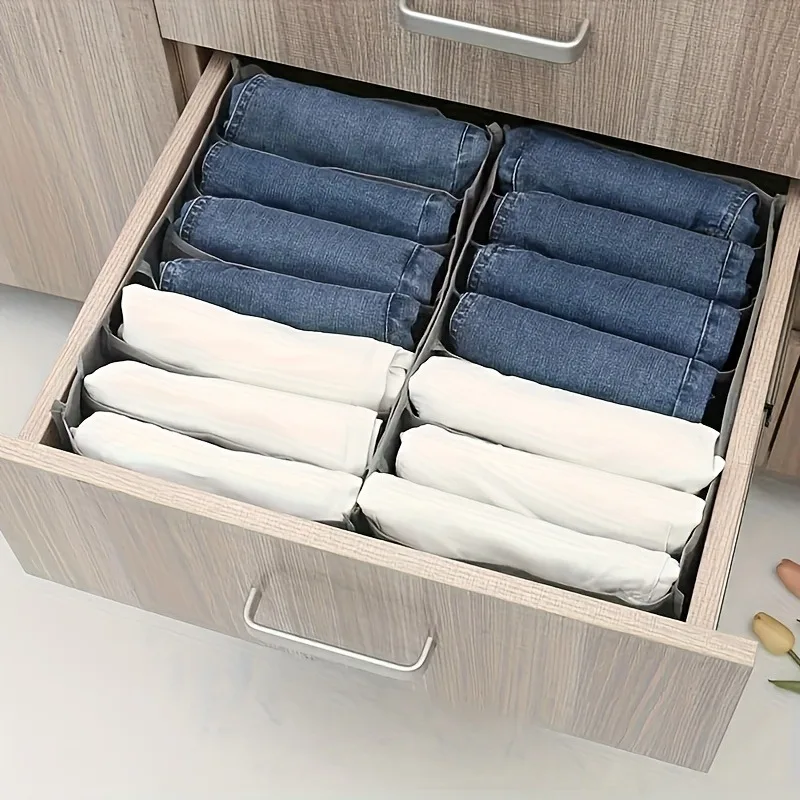 1PC Foldable Thickened Rectangular Clothes Storage Box With Drawer Lid For Home Dorm Wardrobe Under Bed