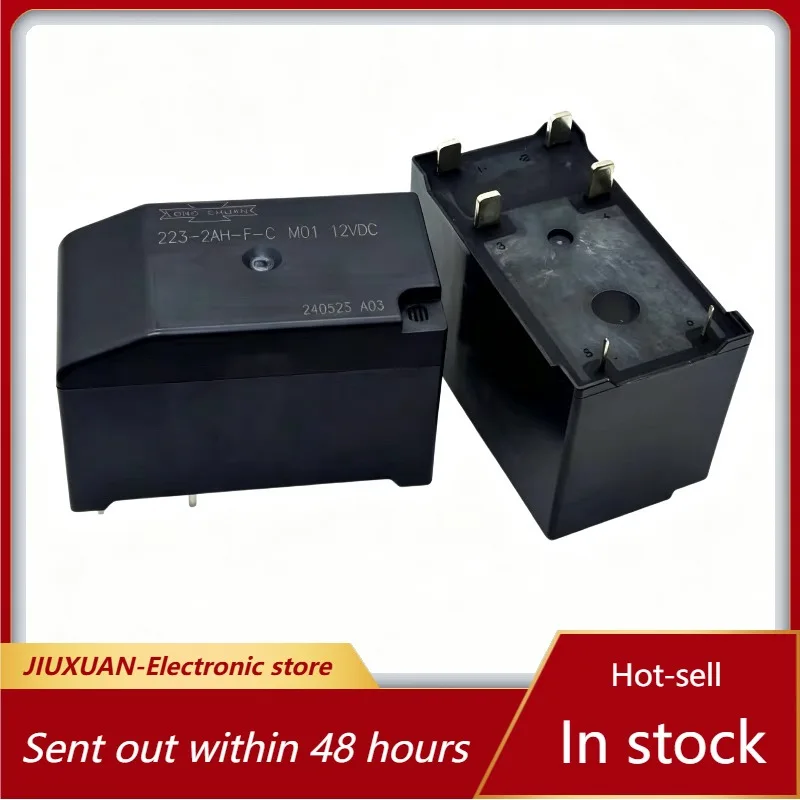 New 1pcs/lot 223-2AH-F-C M01 DC12V High Power Relay For EV Charger Station Heavy Load PCB Relay