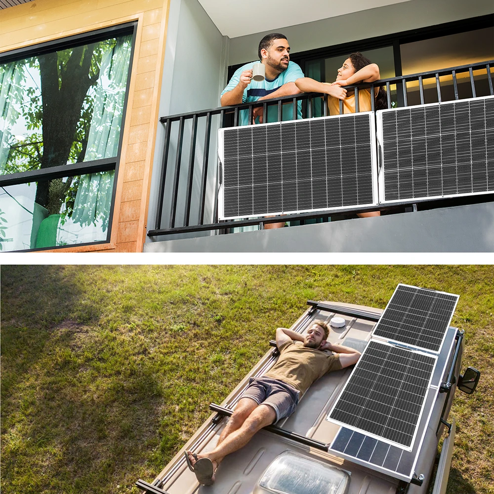 BOGUANG الألواح الشمسية شاحن بطارية 12 فولت 24 فولت 36 فولت 48 فولت 100 واط-1000 واط خفيفة الوزن لوحة طاقة شمسية قوة السيارة متنقل يخت التخييم