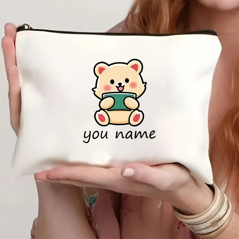 Customize your name. Makeup bag. Organizer bag. Wallet. Signature pen bag. Personalized coin bag. Ladies beauty box.