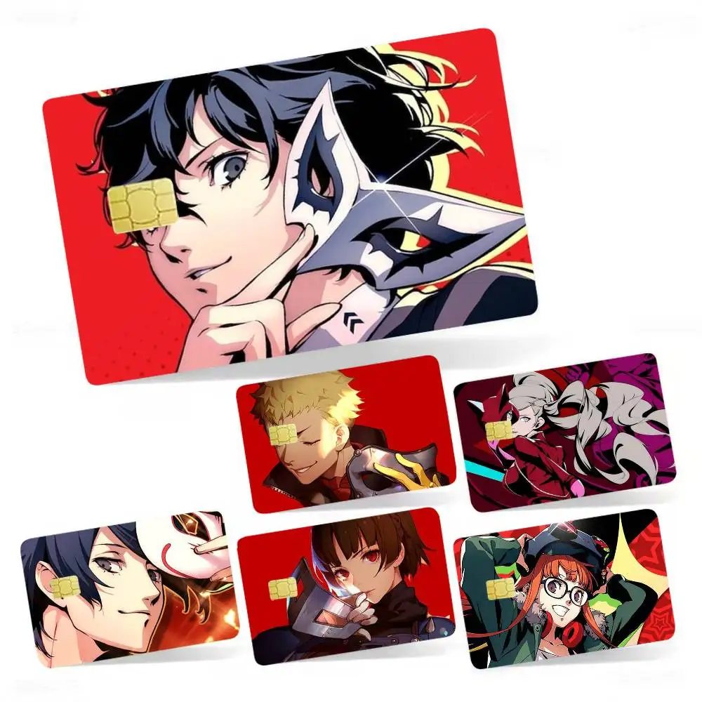 

THE DAY B-BREAKERS P5 Ryuji Anne Yusuke Makoto 4pcs 1Set Film Skin for Debit Credit Bank Visa Card Decal Cover