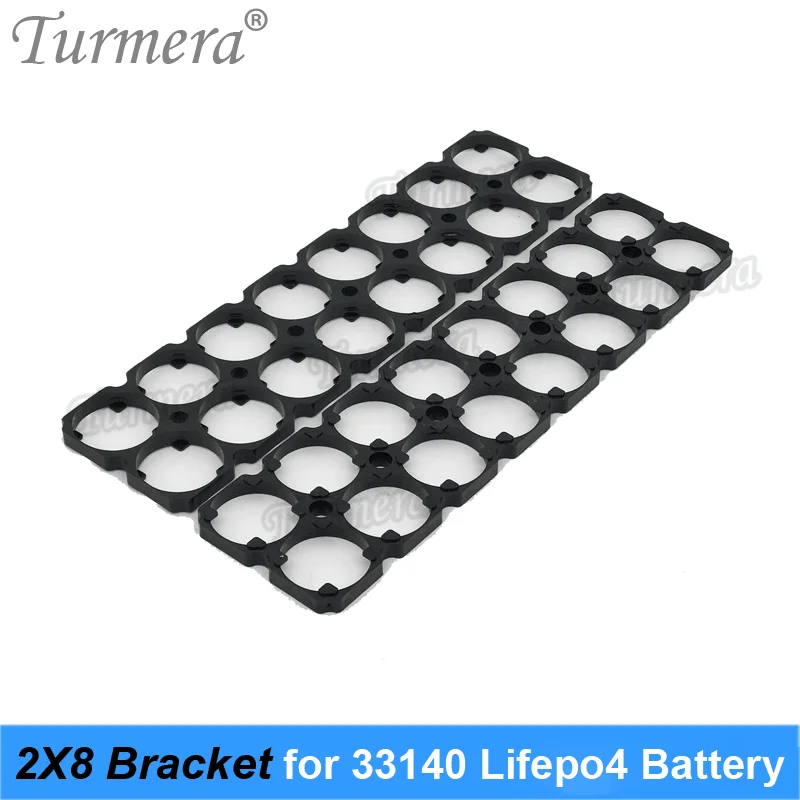 33140 3.2V 15Ah Lifepo4 Battery Bracket Holder 2X8 Plastic Diameter 33.4mm for Battery Pack Solar Energy Storage Systems