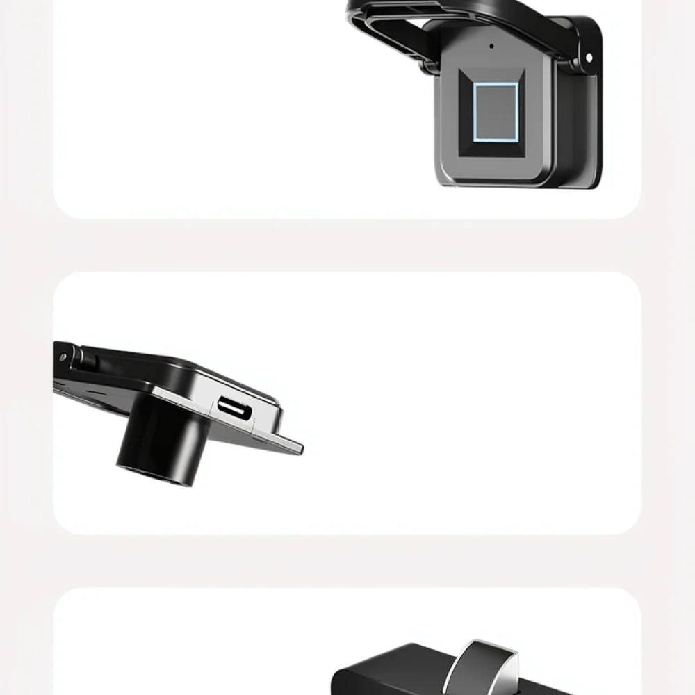 Keyless Smart Fingerprint Drawer Lock Biometric Cabinet Security Access For Office Desk File Protection Household Storage
