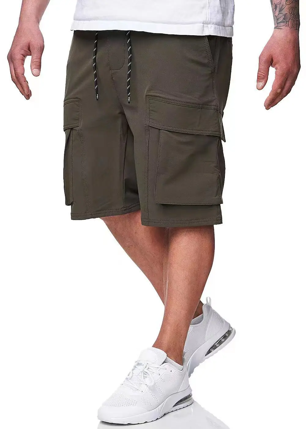 Heren Multi-Pocket Utility Shorts-Ruime Cargo Zakken Duurzaam En Comfortabel Ontwerp Veelzijdige Casual Stijl Zomer Benodigdheden