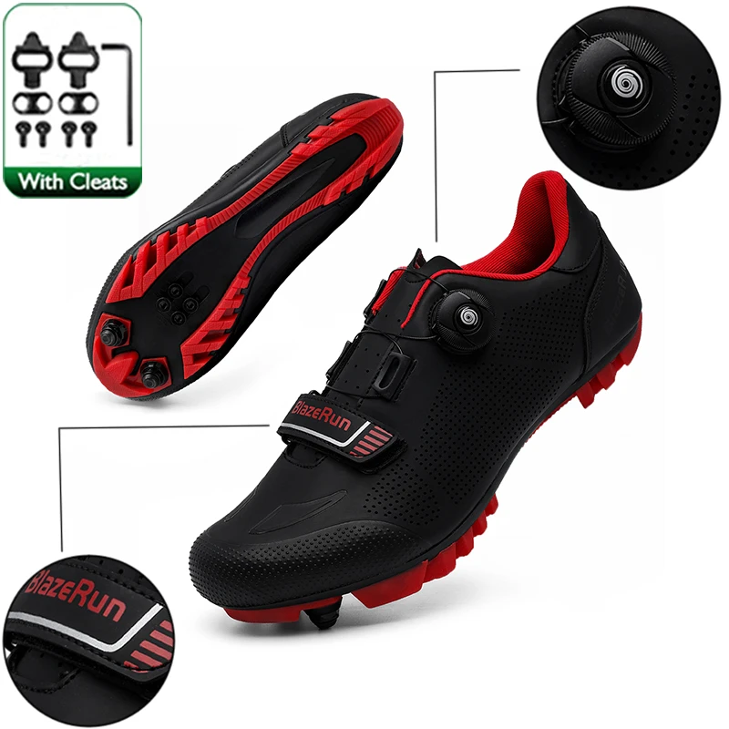 

Professional MTB Cycling Shoes with Clamps for Men Carbon Sports Sneakers Speed Mountain Racing Running Outdoor Bike Boots