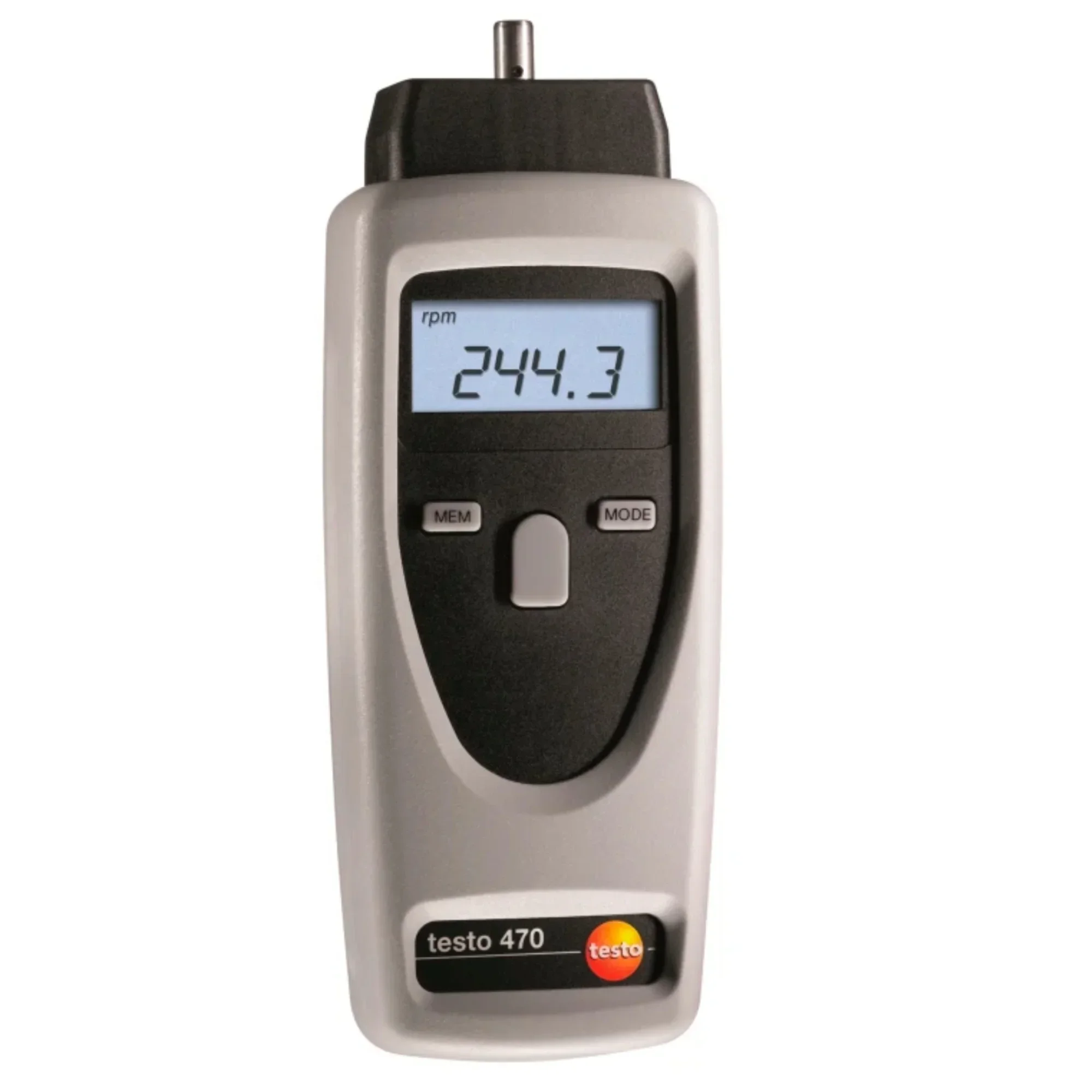 non contact digital rpm tachometer testo 470 with rpm, speed, length measurement (0563 0470)