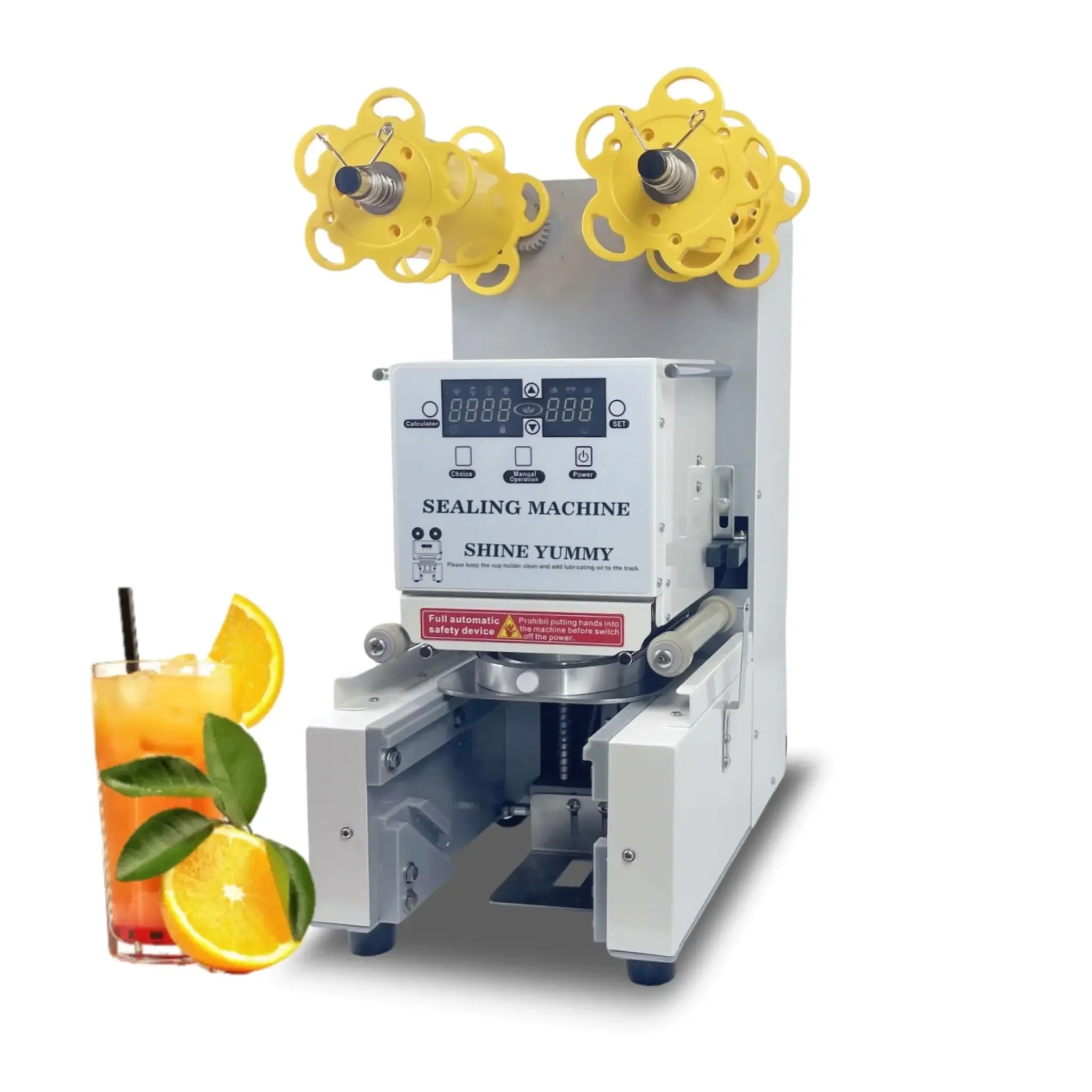

y Cup Sealing Machine Automatic Cup Seal Machine Film Commercial Plastic/paper Packaging Stainless Steel Restaurant 1 Set 90/95