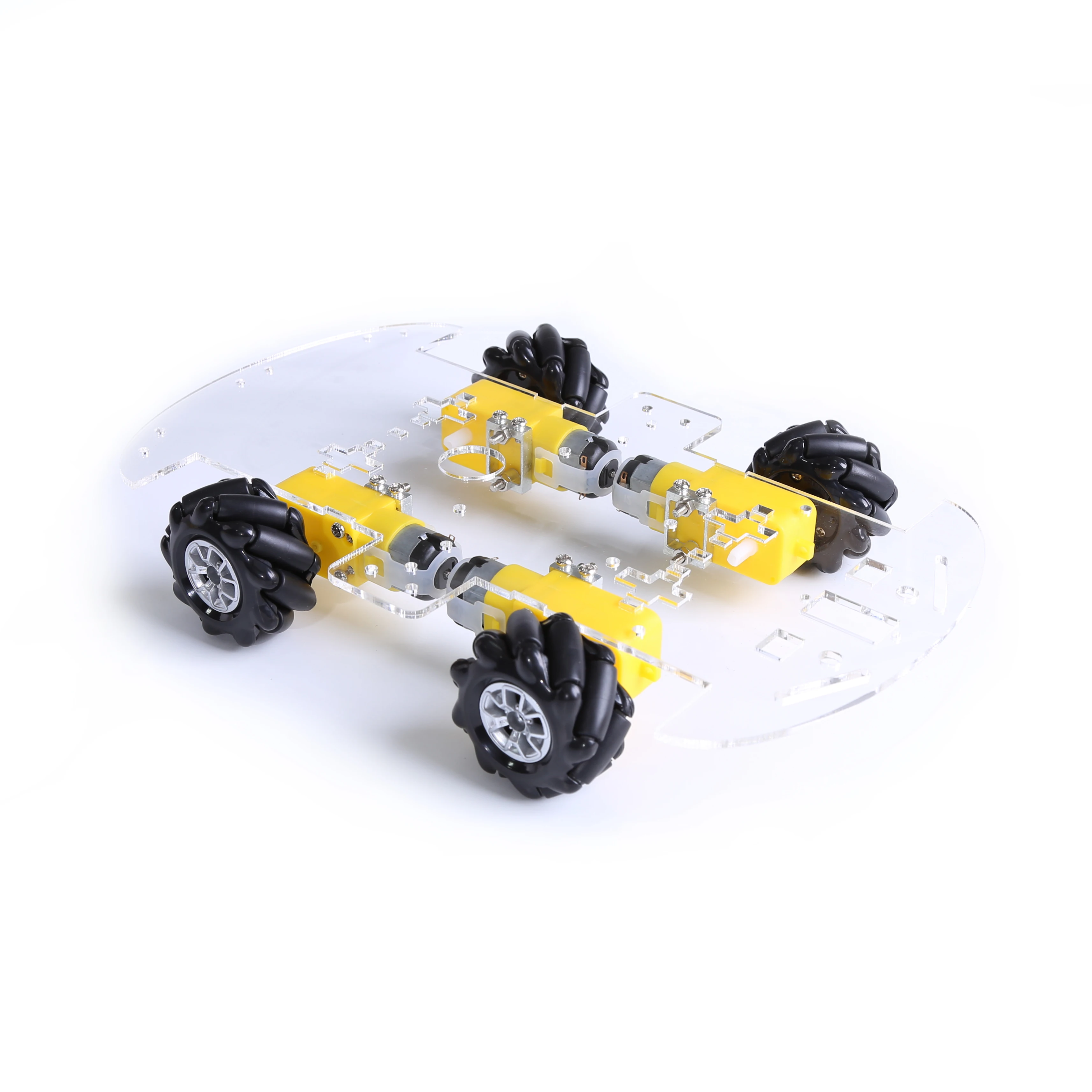 4 pz/lotto 48mm ruota Mecanum in plastica ad alta durezza omnidirezionale per motore TT per arduino Smart Robot Car KIT fai da te