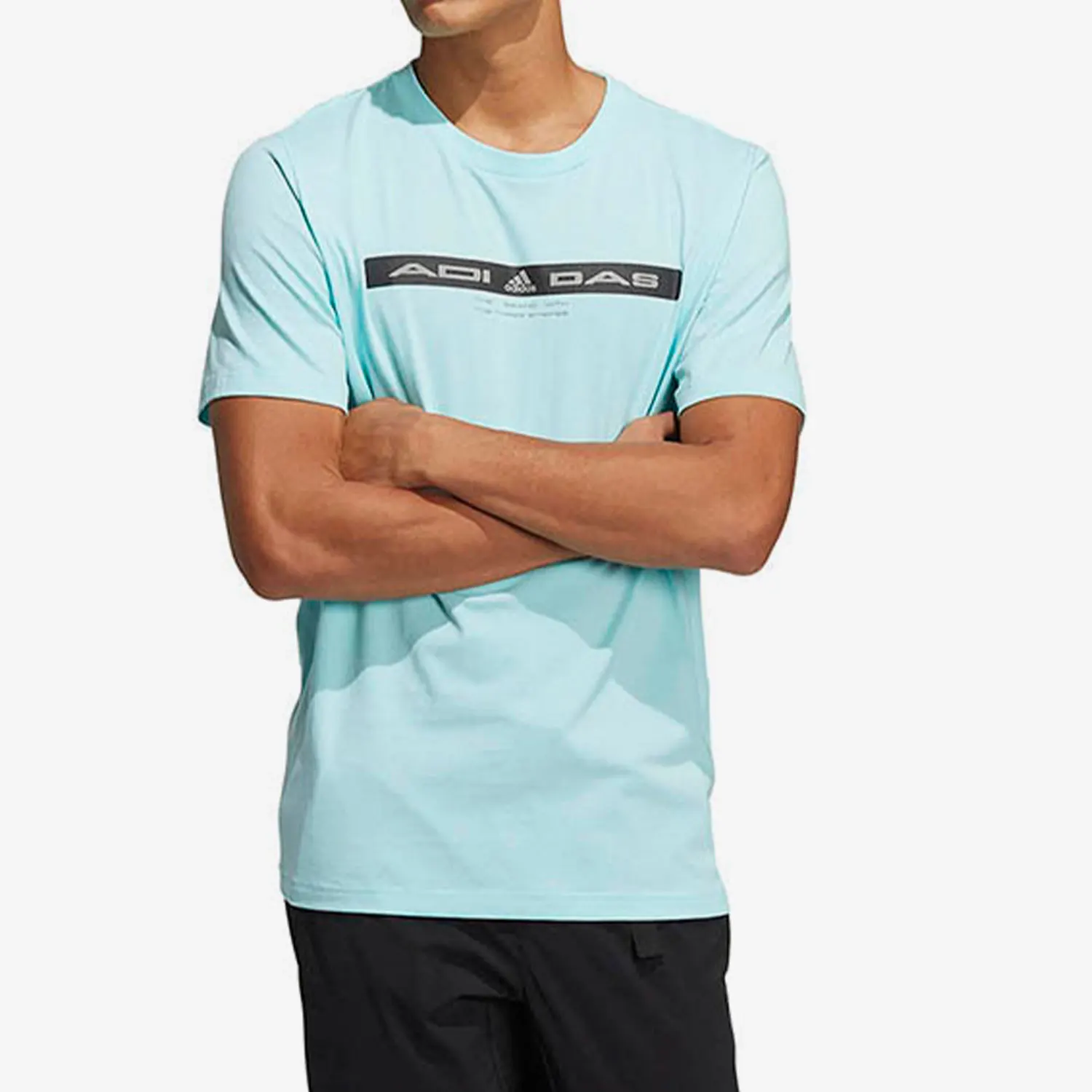 

Официальная мужская тренировочная дышащая спортивная футболка Adidas с короткими рукавами и круглым вырезом HE9948