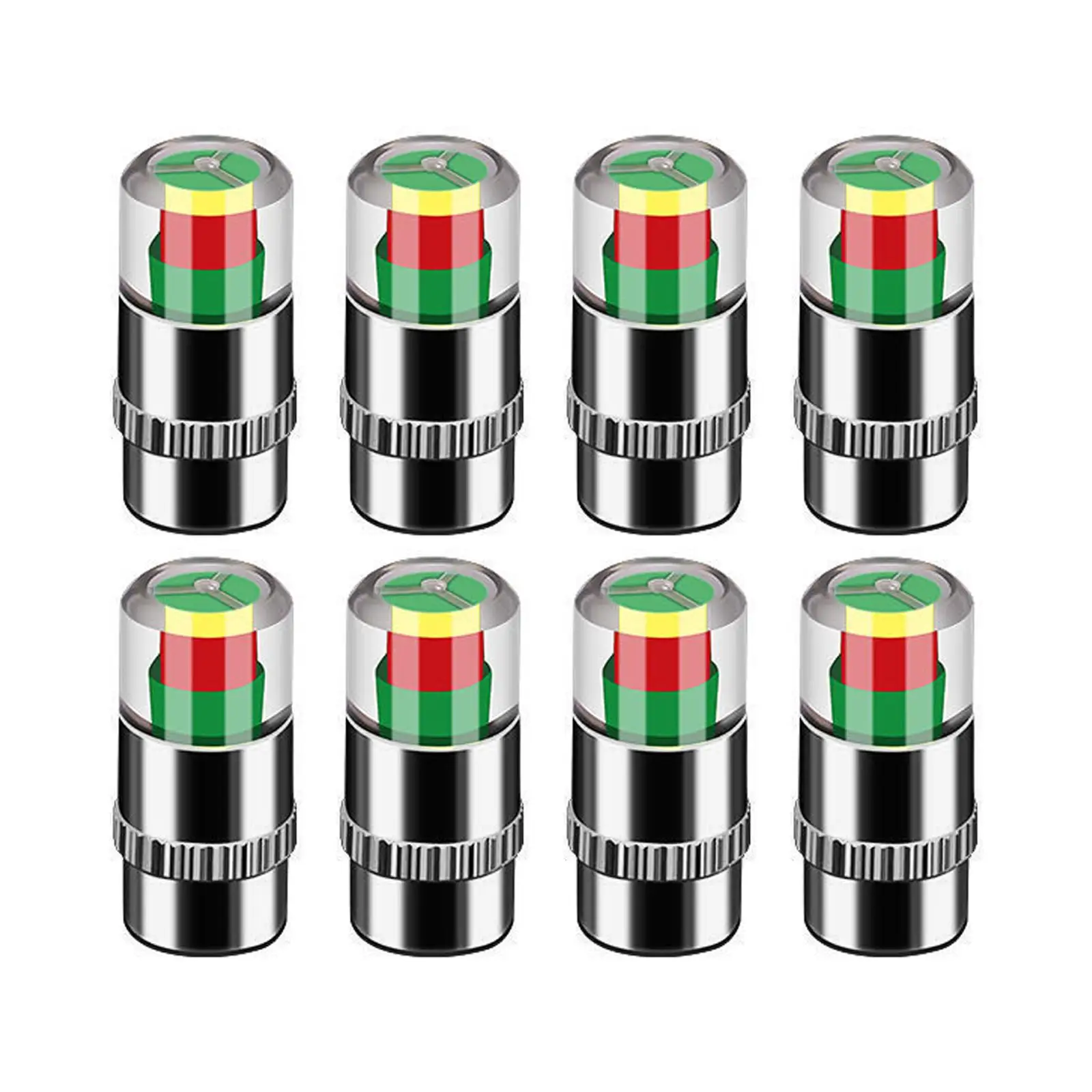 【Local Stock】4PCS/set 2 Color Eye Alert monitoring Tire Pressure Tools 4Pcs 2.4 Bar Car Tire Pressure Monitoring Valv Cap Cup