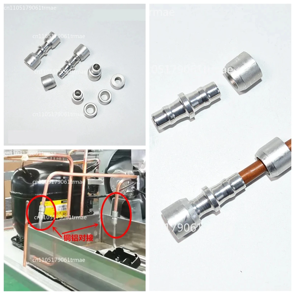 ring quick closing composite ring air conditioning/refrigerator/freezer/copper/aluminum tube consumable joint 1pcs