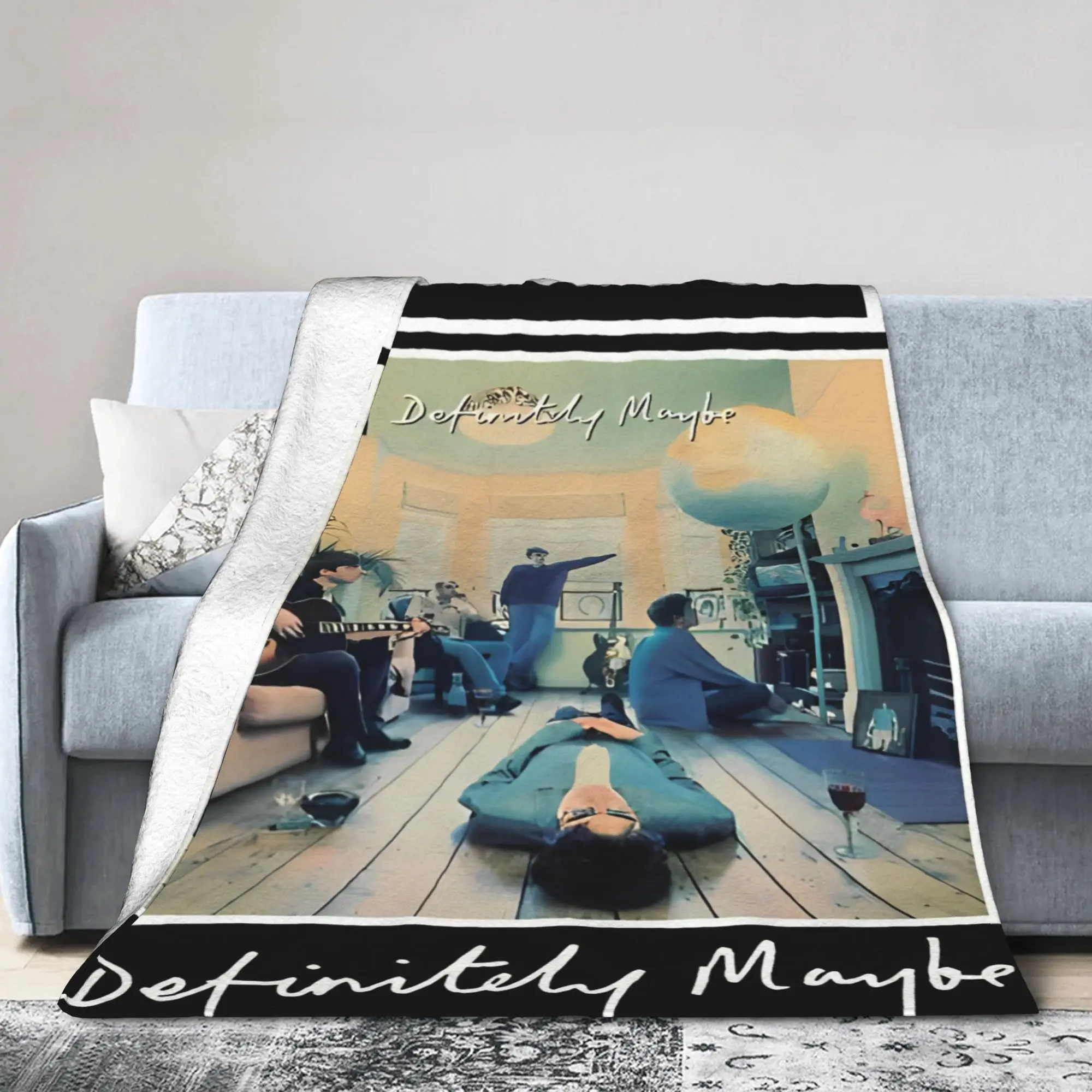 Rock O-Oasis  Flannel Blankets Band Customized Throw Blankets for Bed Sofa Couch 200x150cm Bedspreads