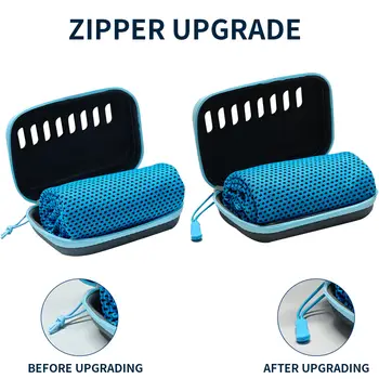 露營降溫毛巾,附EVA收納盒,小巧便攜,旅行速乾冰巾,適用於運動健身、健行和瑜伽 10 最佳銷售 降溫毛巾 - №8