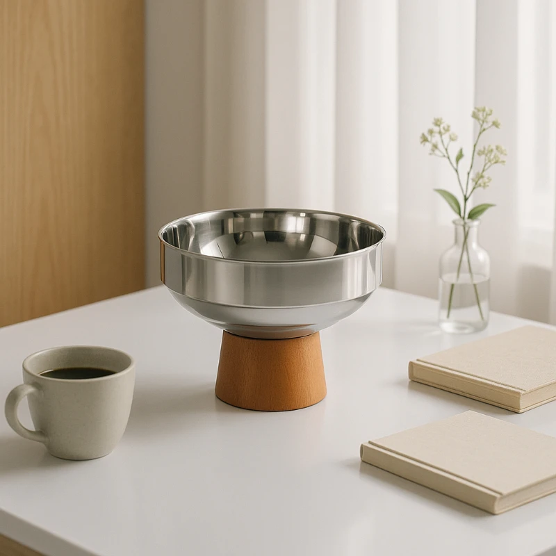 

Nordic Stainless Steel Flower Pot Desktop Organizer with Key Holder Storage Tray Entryway Mini Trash Can Home Decor Bin