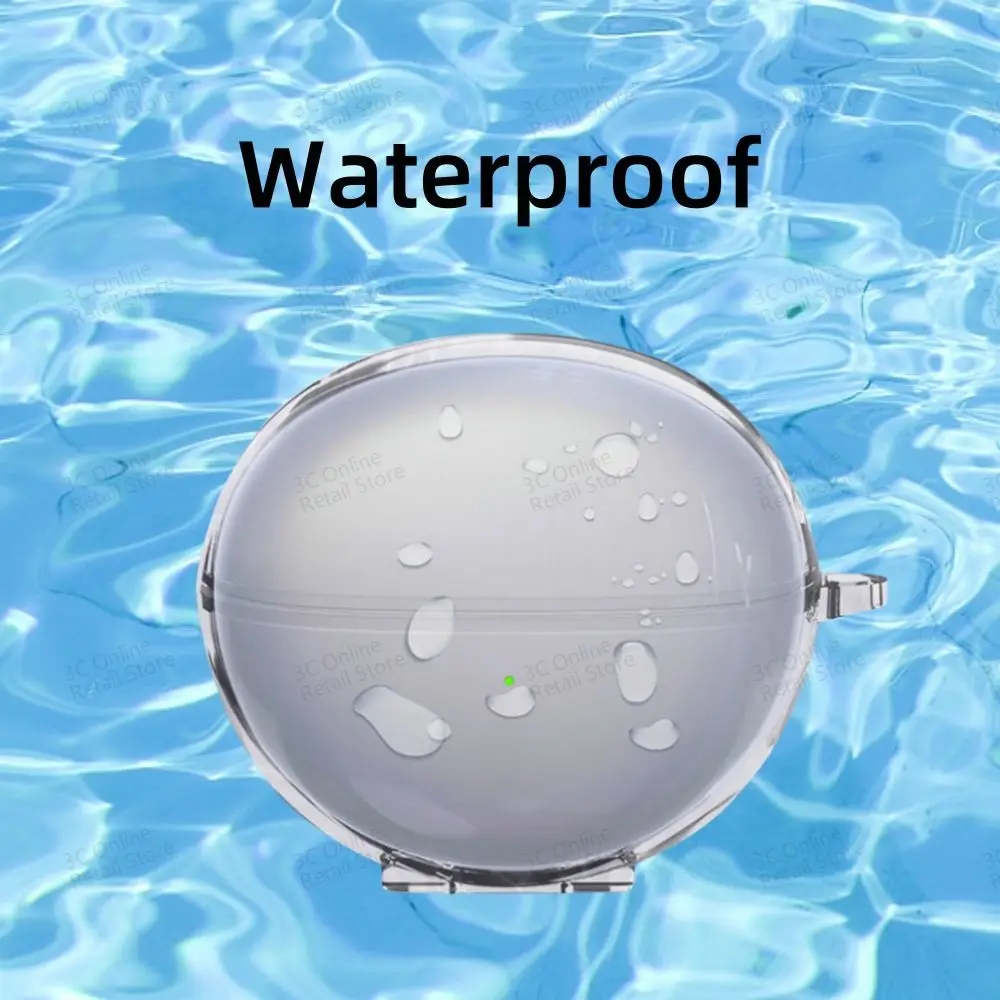 جراب واقي شفاف لسماعة أذن هواوي ، مشبك مجاني ، مضاد للخدش ، مقاوم للصدمات ، غطاء لين من البولي يورثين الحراري ، ملحق مشبك مجاني