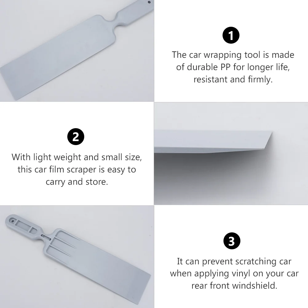 

1pc Car Film Scraper Durable Pp Scratch Resistant For Windshield Wrapping Solar Film Installation Vehicle Protection Tool