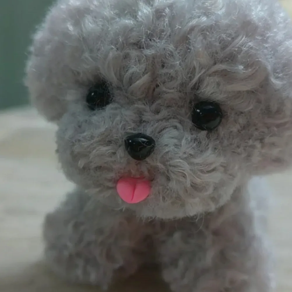 20Pcs Fake Puppy Tongue for Animal Figures Realistic Tongue Parts for DIY Crafting Supplies Handmade Pet Character Design