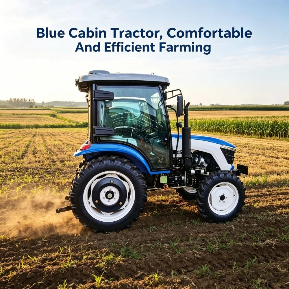 

80HP Powerful Diesel Farm Tractor, 4x4 Four Wheel Drive Structure, Multifunctional Cultivation Tractor for Farms