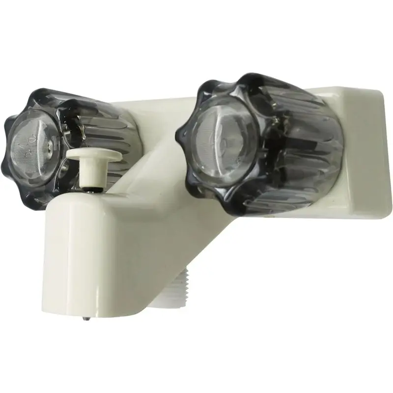 

-November Double Handles Mobile Home RV Tub& Shower Faucet, 4" On Center, For Travel Trailers, Motorhome Accessories