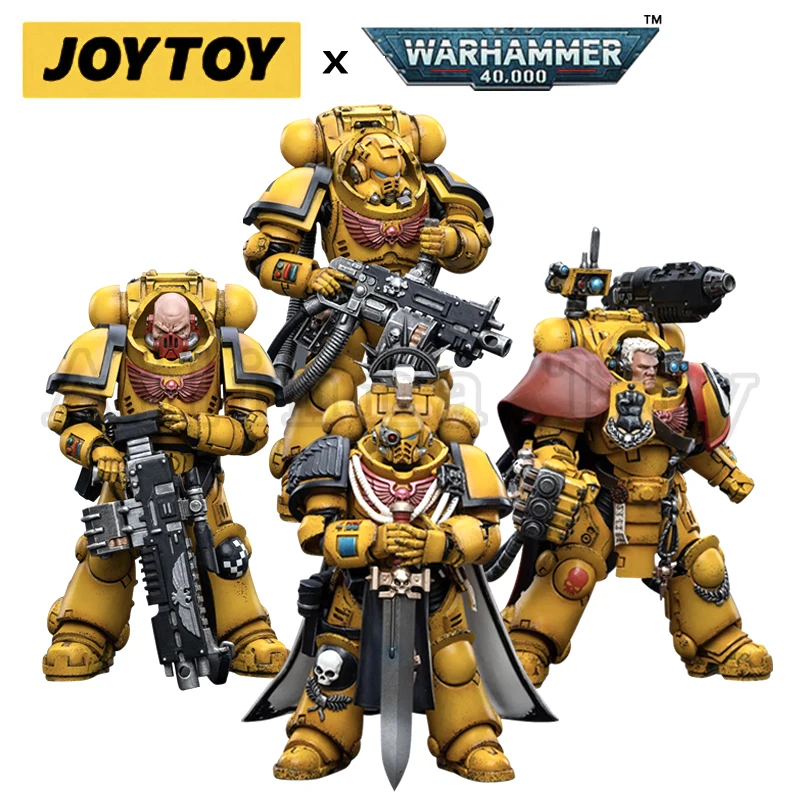 JOYTOY 1/18 Action Figure (4PCS/SET) Fists Heavy Intercessors Set Anime Collection Military Model