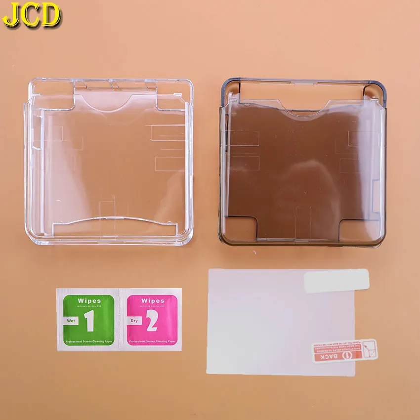 JCD Clear Crystal Cover Case Protective Shell Housing For Gameboy Advance GBA SP Game Console