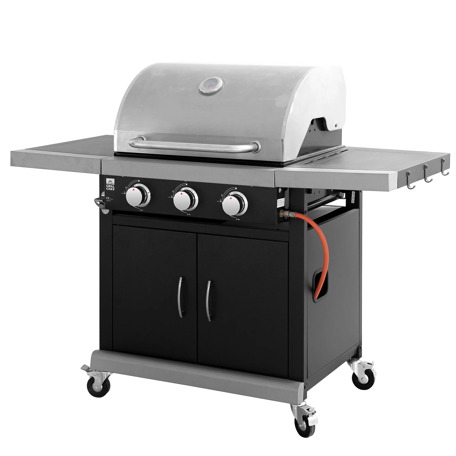 

High Temperature Measure Griller Machine Smokeless Oven Outdoor Barbecue Stove Bbq Grills Ovens Gas Grill With Wheels