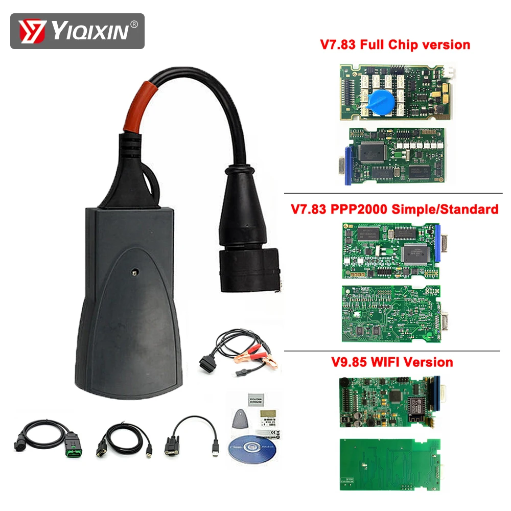 

Автомобильная диагностика Too Full Chips Lexia3 PP2000 Diagbox V9.91 V9.85 V7.83 для Peugeot Citroen Lexia 3 V48/V25 Кабели сканера OBD2