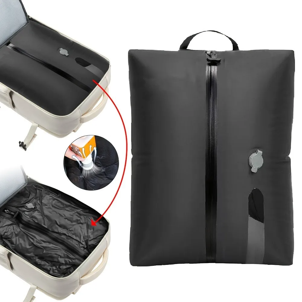 

Вакуумный мешок для хранения объемом 17 л с насосом, многоразовый мешок для хранения одежды, дорожный рюкзак, сумка для багажа