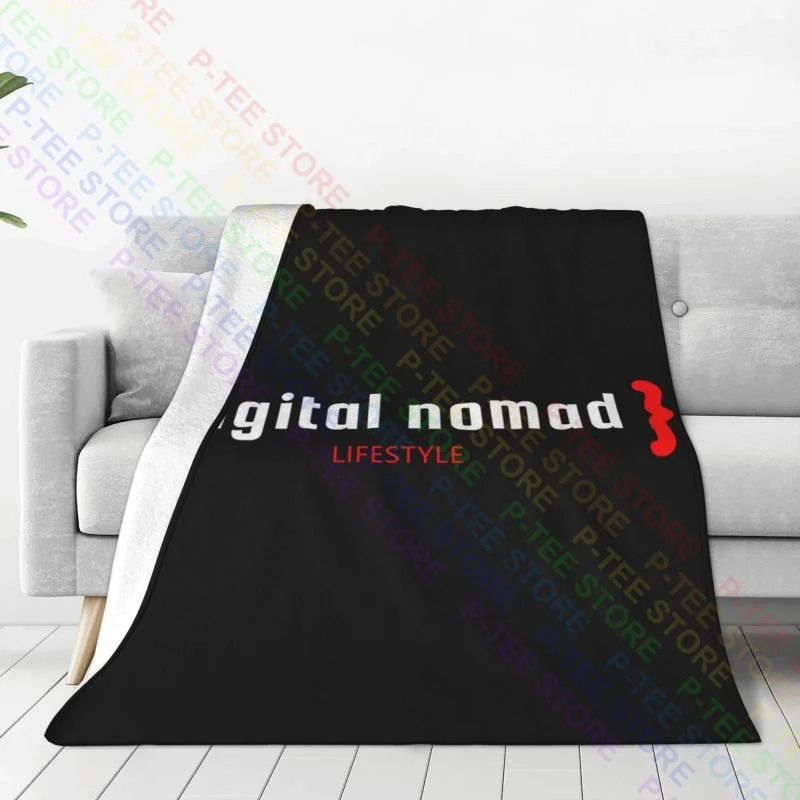 Digital Nomad Programmer Developer Brackets Working From Home Blanket Thick High-Grade Decorative Sofa