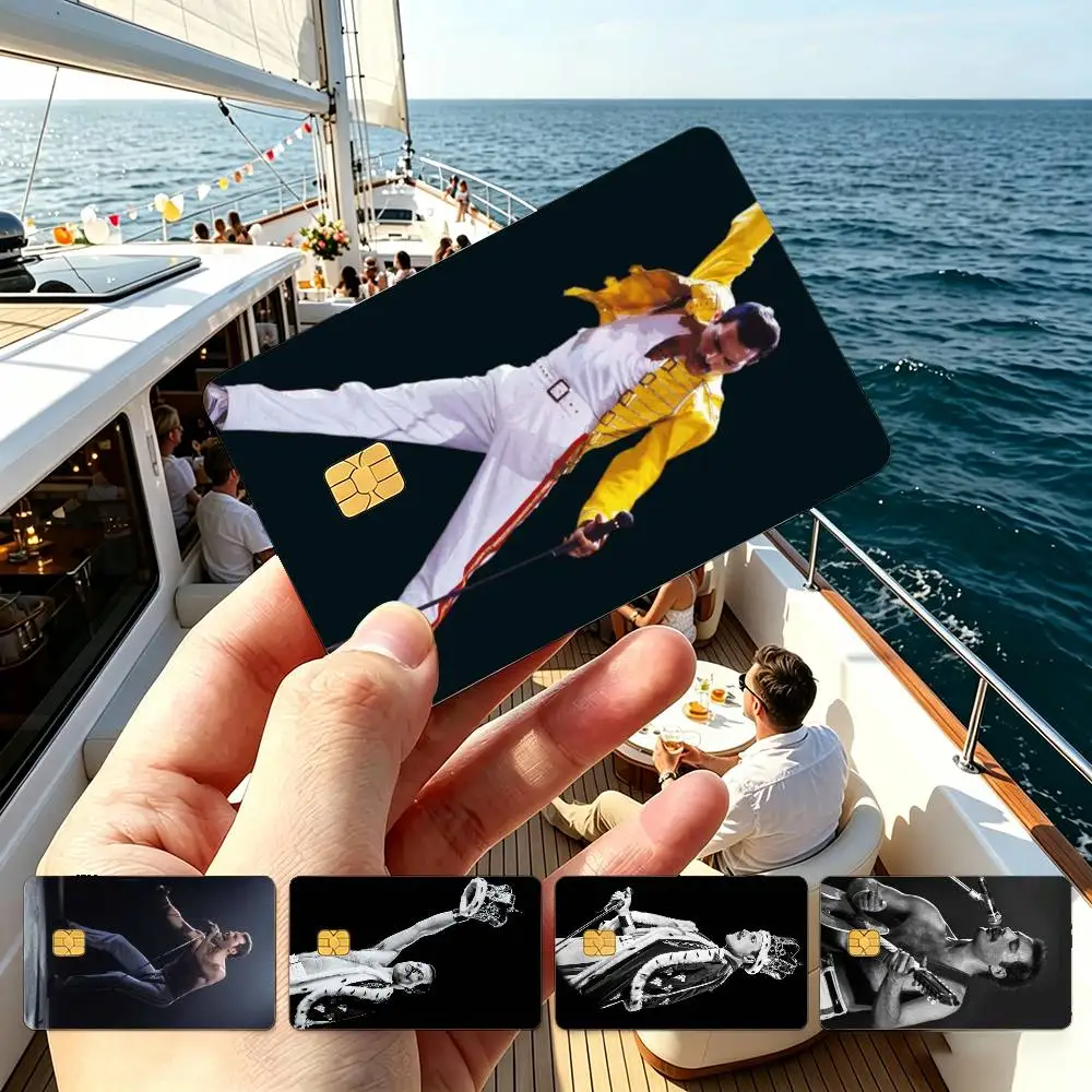 F-Freddie M-Mercury Singer Credit Card HD Stickers Small Chip Waterproof Sticker Game Card Decal Gift