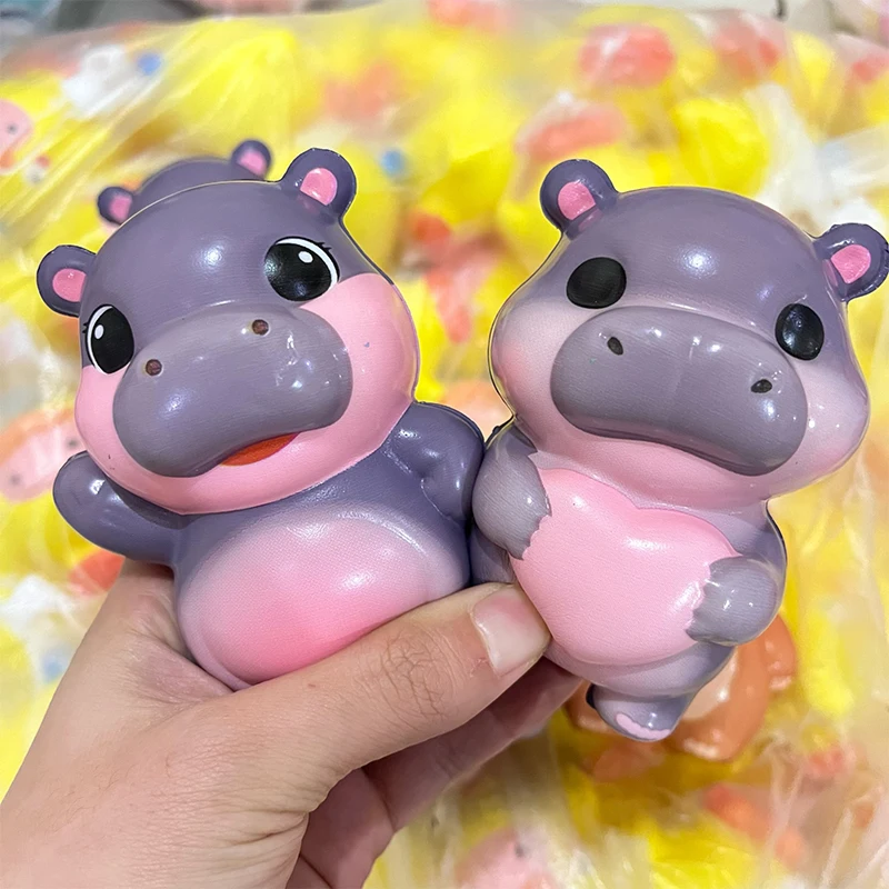 Soft Little Hippo Decompression Toys Slow Rising Cute Squeeze Toys For Kids Animal Squeeze Toys For Kids