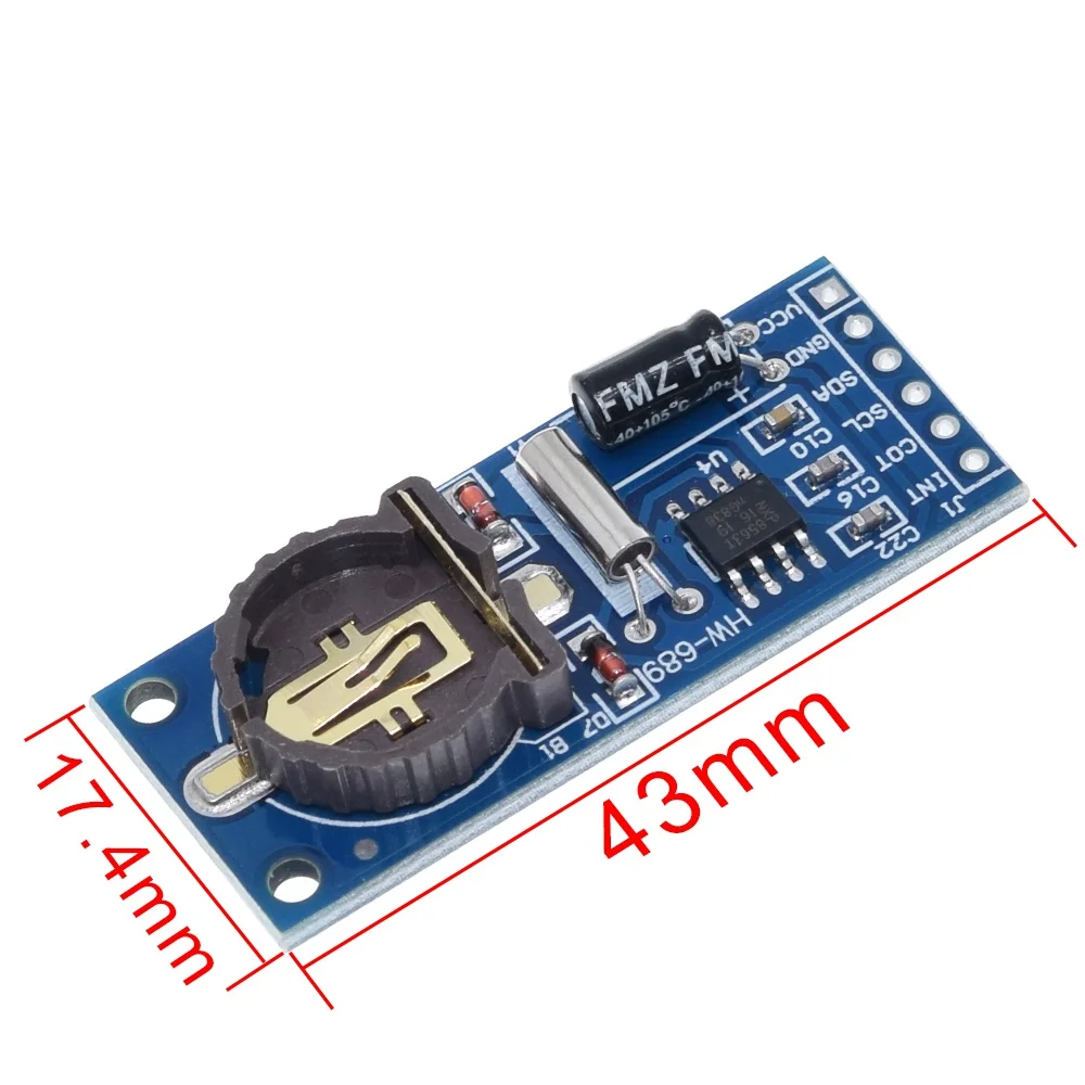 TZT PCF8563 Плата RTC PCF8563 Модуль часов реального времени Интерфейс I2C 3,3 В для Arduino