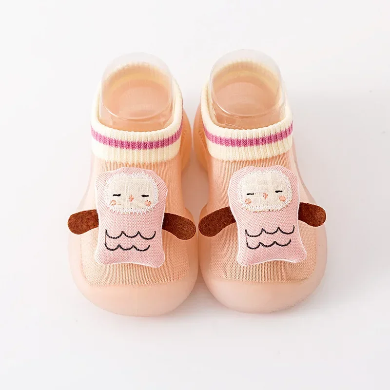 Children's Toddler Shoes Spring and Autumn Thin Section Soft Bottom Baby Shoes and Socks Men and Girls Toddler Shoes Indoor