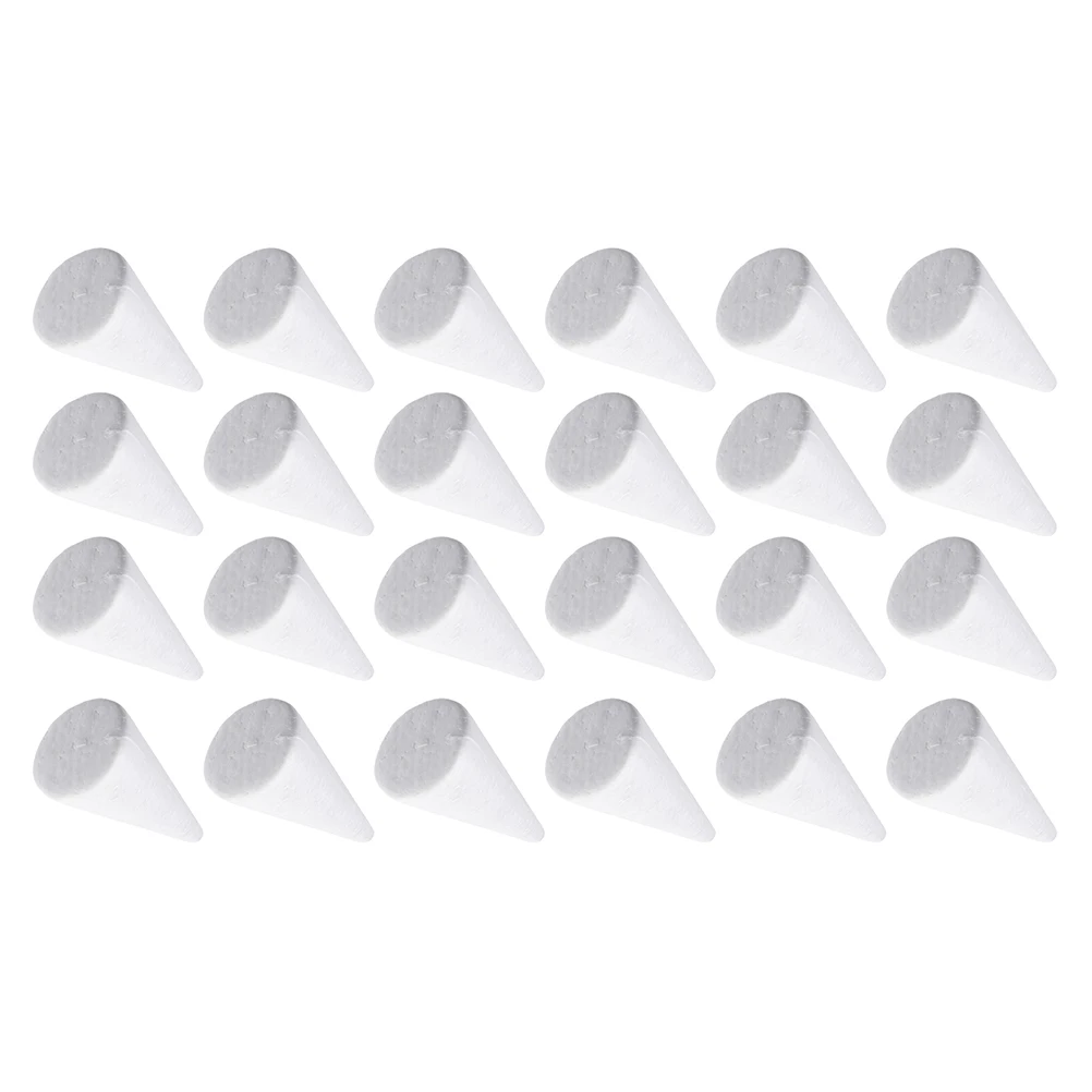 

24pcs Foam Cones Polystyrene Craft Smooth Surface DIY Kids Activities Nursery Preschool Kindergarten Home Holiday Gnomes